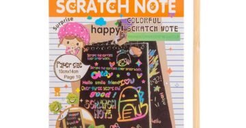 Rainbow Scratch Art Book with Stylus