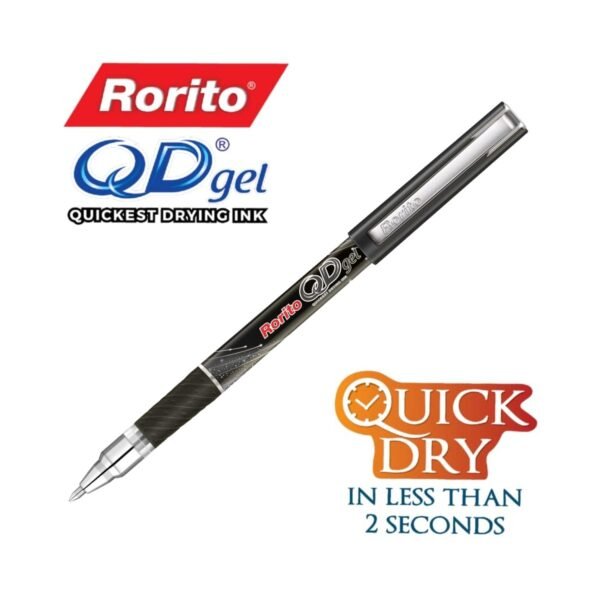 Rorito QD Gel Pen Black - Quick Dry Ink