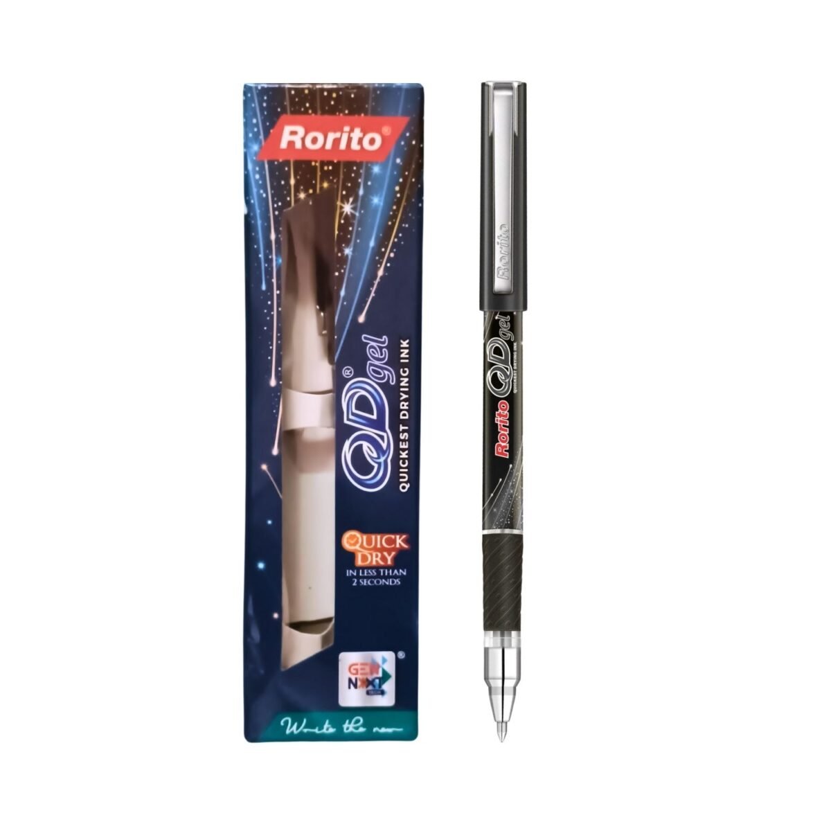Rorito QD Gel Pen Black - Quick Dry Ink