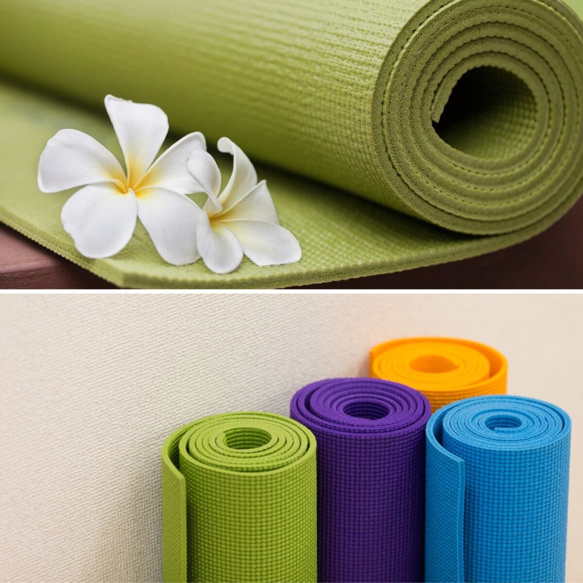 Yoga Mat 6mm, 68x24 inch Non-Slip Exercise Mat