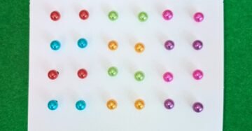 AuraGlow Set of 12 Multicolor Pearl Stud Earrings