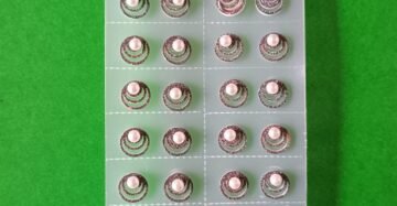 Glitter Spiral Pearl Stud Earrings - Set of 12 Pairs