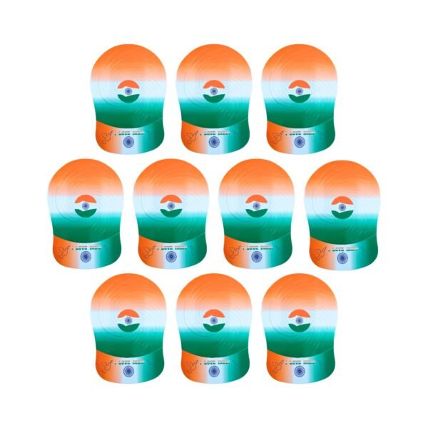 I Love India Paper Cap for Kids (Pack of 10)