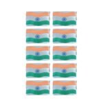 Indian Flag Cloth Badge (Pack of 10)