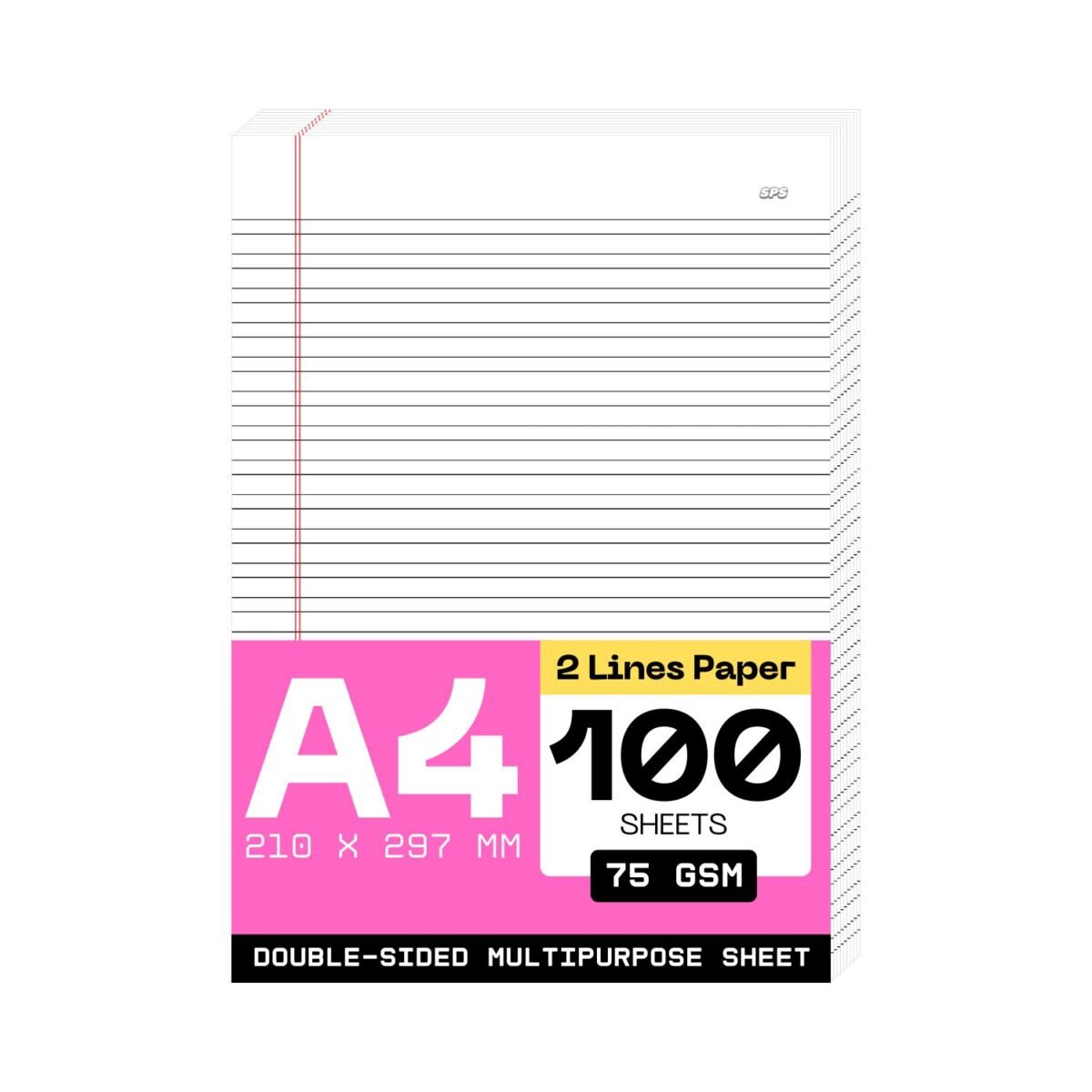 A4 Size 2 Line Paper